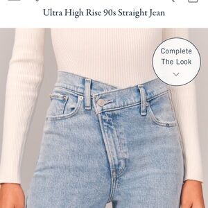 Abercrombie & Fitch Light Blue High Rise Jeans